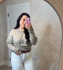 WAIST DRAWSTRING TIE JUMPER