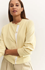 Batwing cardigan with contrasting details