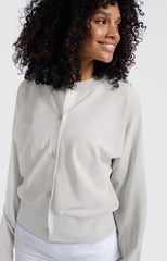 Batwing cardigan with contrasting details