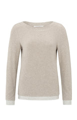 Faux double-layered top with contrasting trim details - Type: product