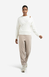 High waist tailored trousers with turn-ups - Type: lookbook