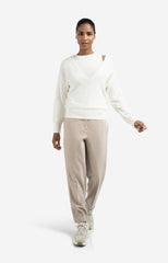 High waist tailored trousers with turn-ups - Type: lookbook