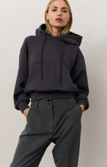 Hoodie with pleated hem - Type: lookbook