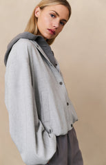 Jacket with balloon shape and snap buttons - Type: lookbook