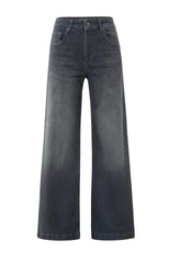 Loose fit jeans with high waist and wide legs (L32) - Type: product