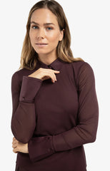 Mesh top with removable cuffs and collar