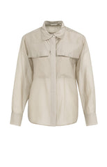 Sheer blouse with chest pockets - Type: product