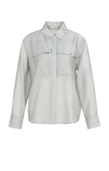 Sheer blouse with chest pockets - Type: product