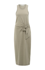 Sleeveless dress with waist tie detail - Type: product