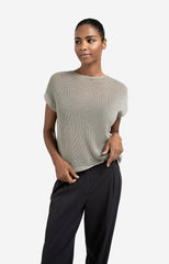 Sleeveless knit top with back button detail - Type: lookbook