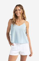 Strappy top with drawstring detail at sides
