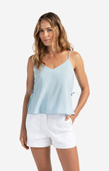 Strappy top with drawstring detail at sides