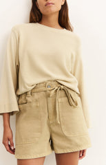 Sweater with mixed textures