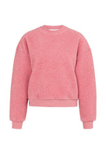 Teddy sweater with ribbed trims and round neckline - Type: product