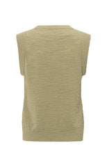 Textured sleeveless top
