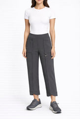 HEMMED TROUSERS DARK GREY