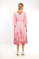 Ladies dress L-25SS-2021-39 PINK