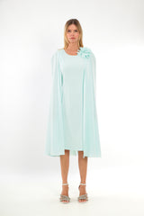 Ladies Dress L-25SS-2041-40 AQUA