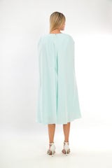 Ladies Dress L-25SS-2041-40 AQUA