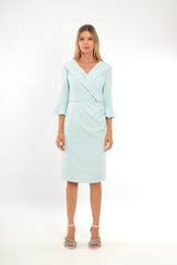 Ladies Dress L-25SS-2049-16 AQUA