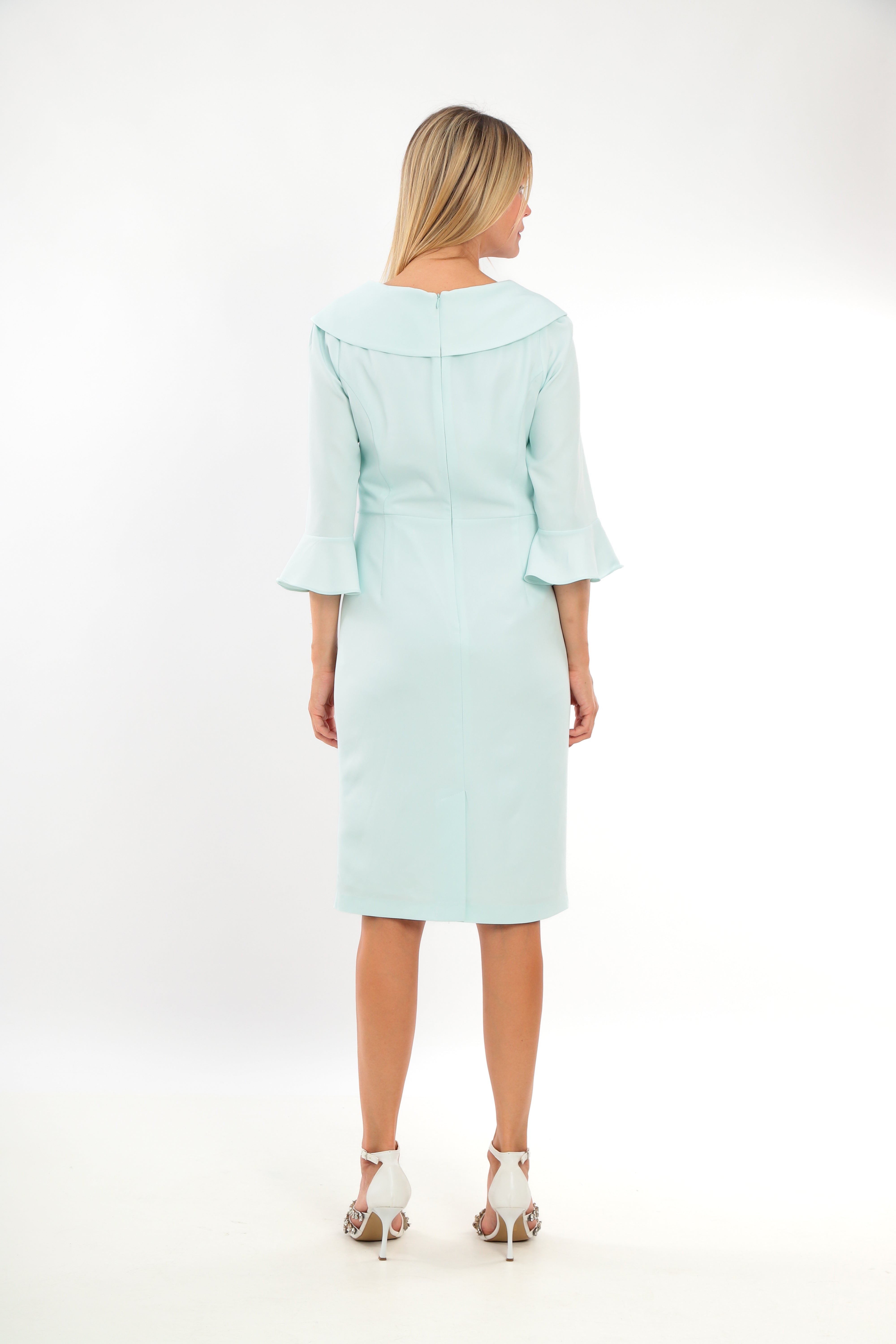 Ladies Dress L-25SS-2049-16 AQUA
