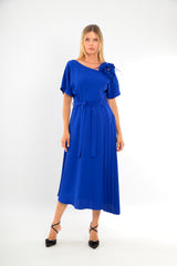 Ladies Dress L-25SS-2081-40 ROYAL
