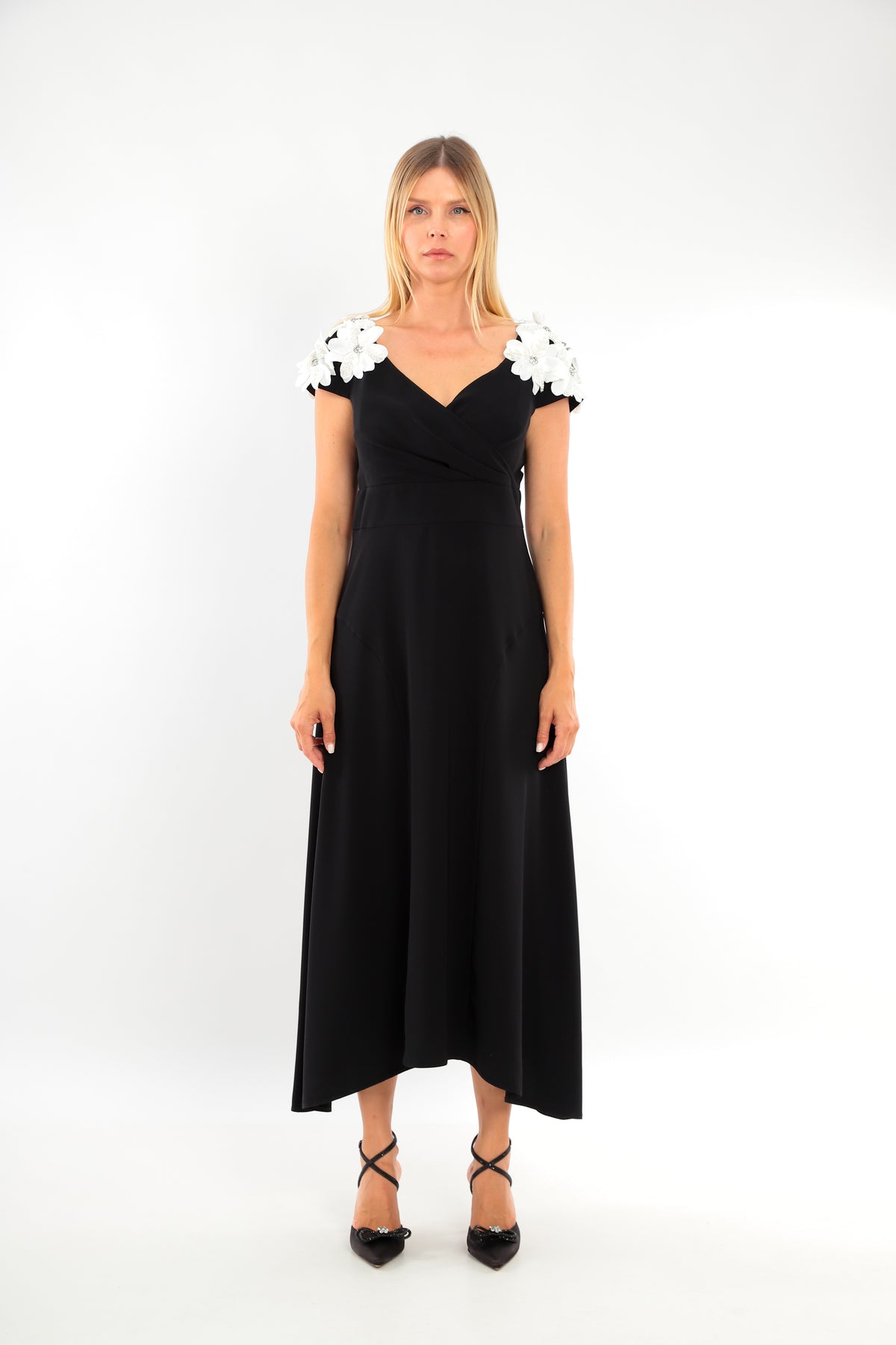 Ladies Dress L-25SS-2093-40 BLACK