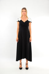 Ladies Dress L-25SS-2093-40 BLACK