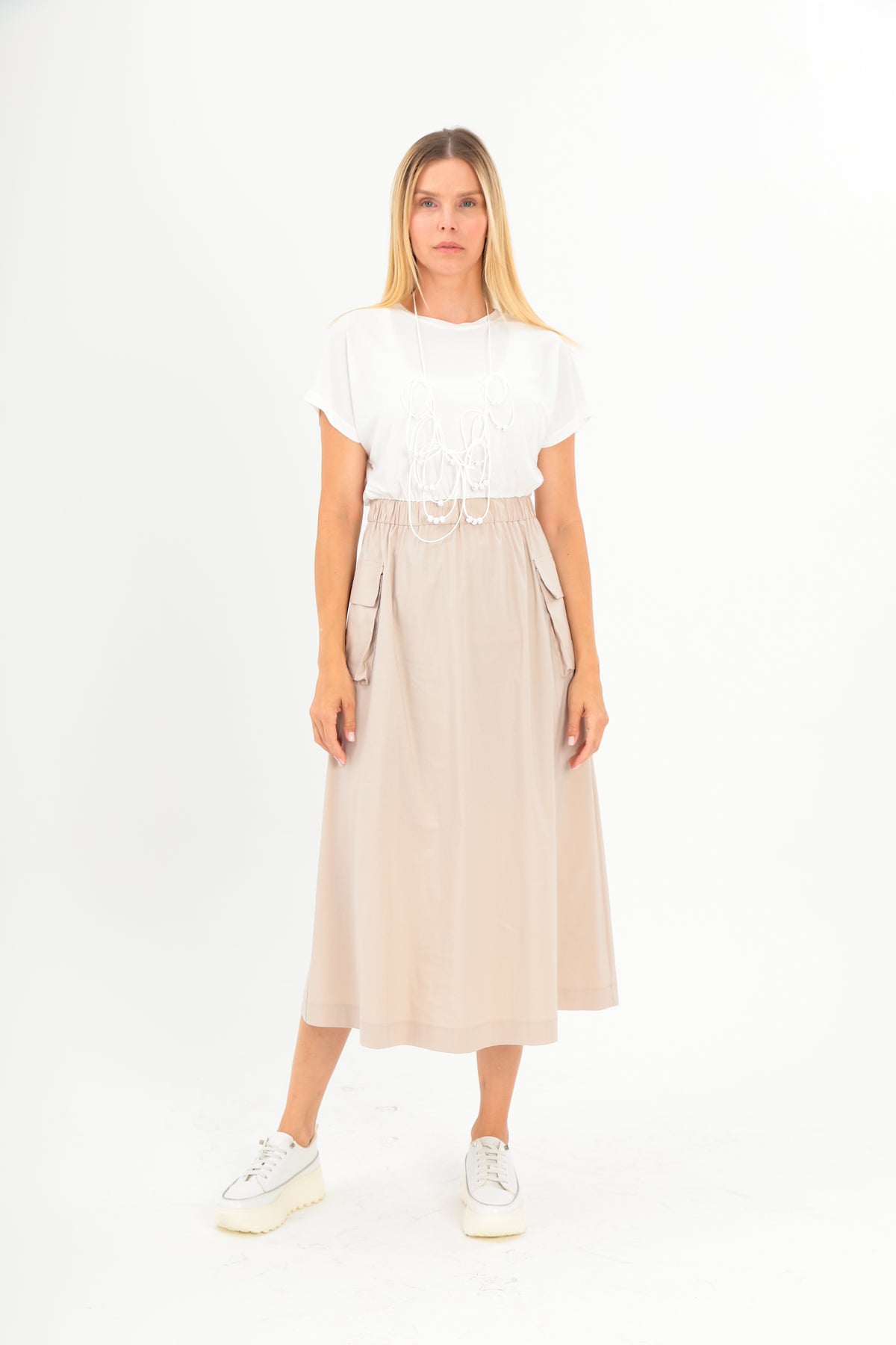 Ladies Dress I-25SS-2133-31 Stone