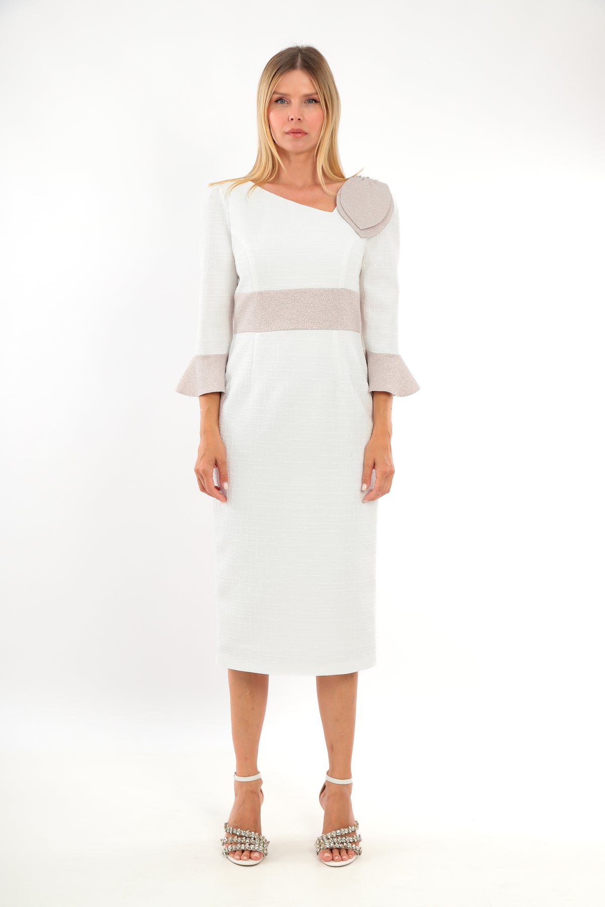 Ladies Dress L-25SS-2137-37 STONE