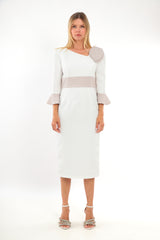 Ladies Dress L-25SS-2137-37 STONE