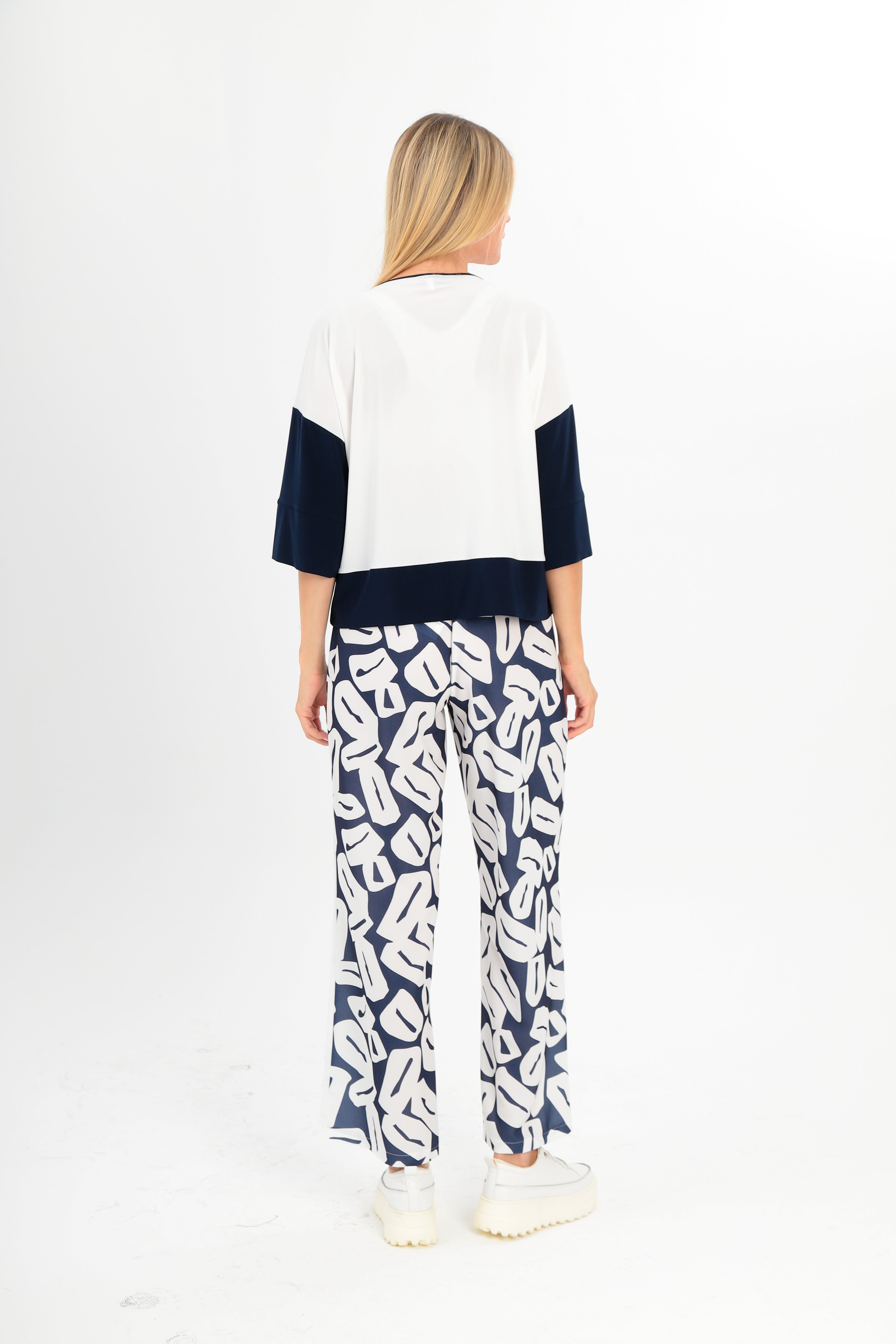 Ladies Trousers I-25SS-5136-34 Navy