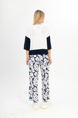 Ladies Trousers I-25SS-5136-34 Navy