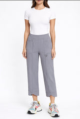 HEMMED TROUSERS GREY