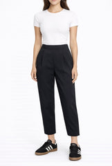 BARREL TROUSERS BLACK