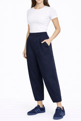 BARREL TROUSERS NAVY