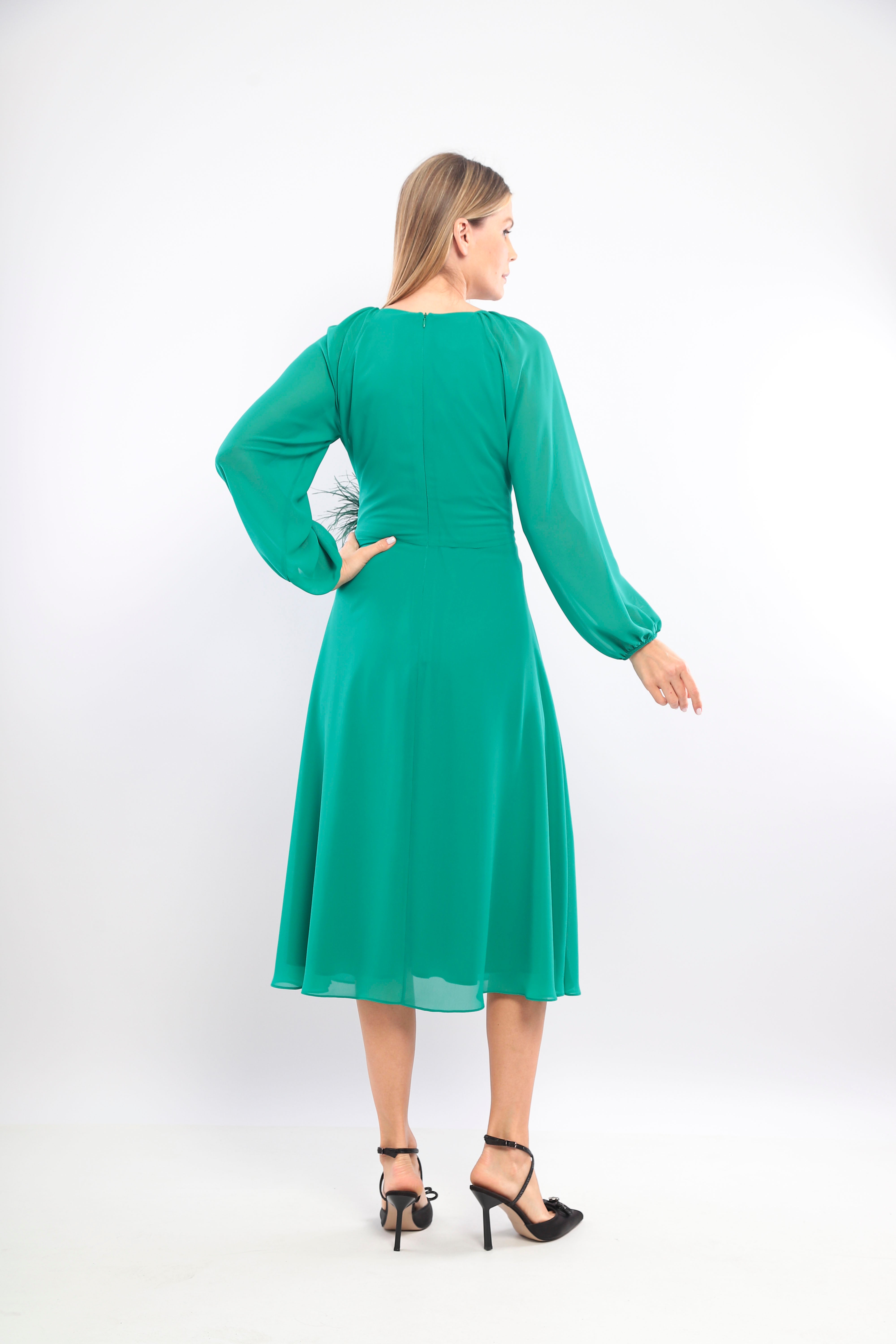 Ladies Dress L-24AW-2927-20 JADE