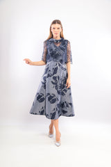 Ladies Dress - Two Piece Set L-24AW-7392-04 NAVY