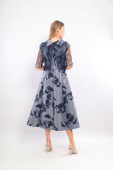 Ladies Dress - Two Piece Set L-24AW-7392-04 NAVY