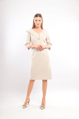 Ladies Dress L-24AW-2938-40 STONE