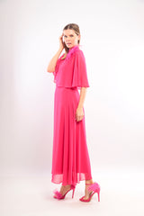 Ladies Dress L-24AW-2984-20 HOT PINK