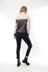 Inco  Jacket With colar And Zip I-24AW-1144-02 STONE