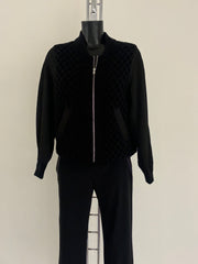 Darling Knit Front Zip Jacket DA24-101 BLACK