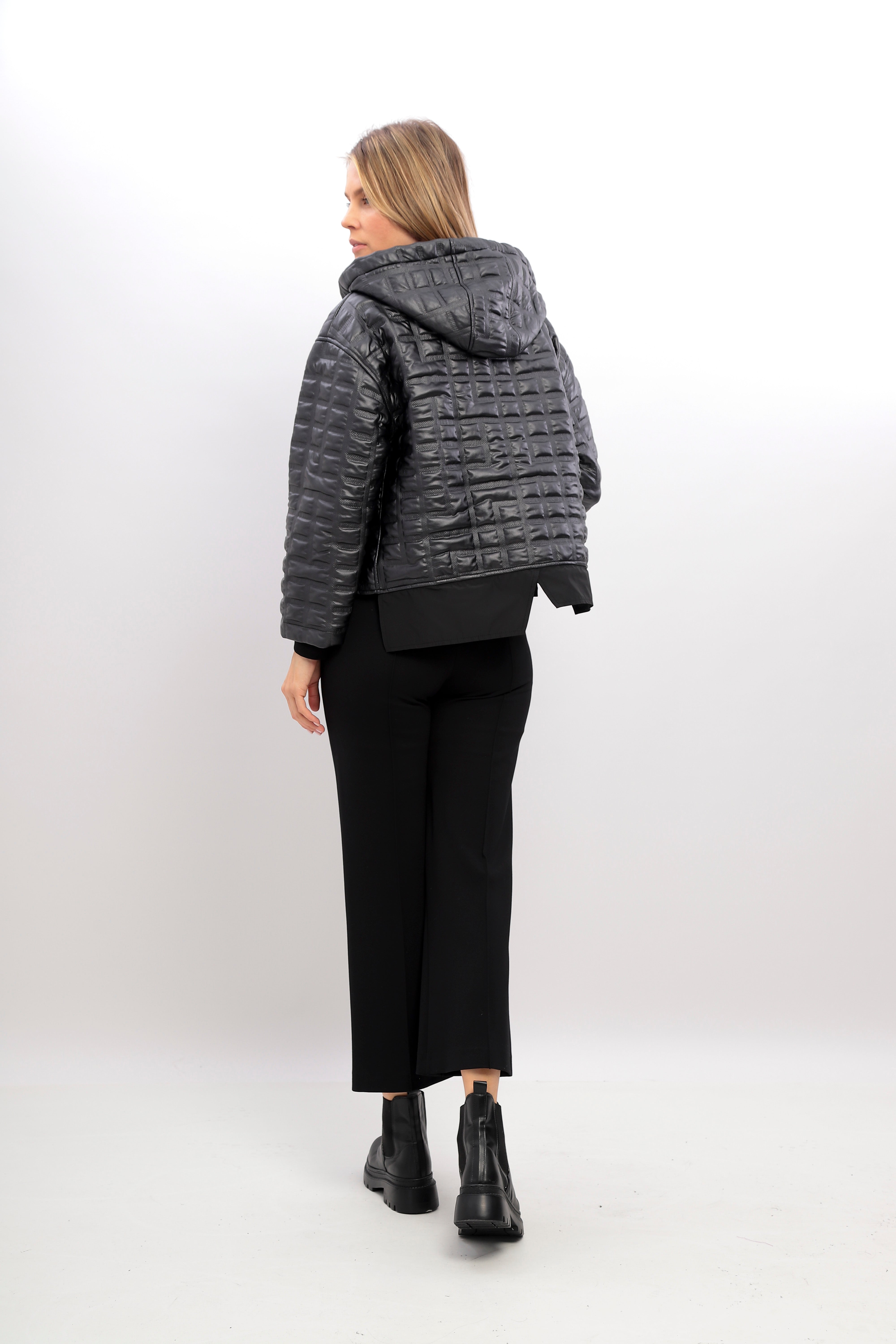 Inco Jacke Padded With Hood I-24AW-1133-02 BLACK