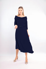 Ladies Dress L-24AW-2920-40 NAVY