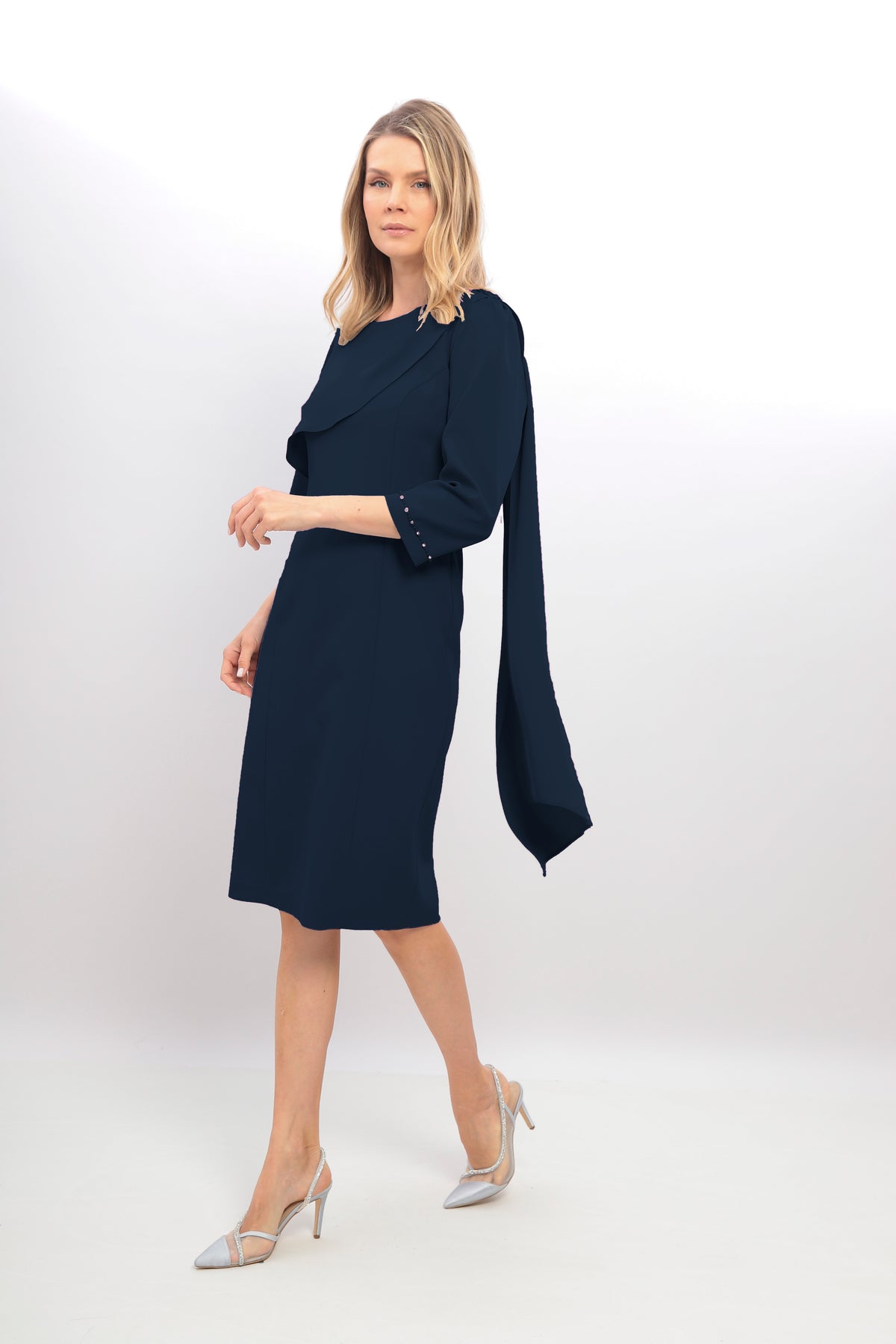 Ladies Dress L-24AW-2953-40 NAVY