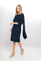 Ladies Dress L-24AW-2953-40 NAVY