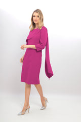 Ladies Dress L-24AW-2953-40 FUSHIA
