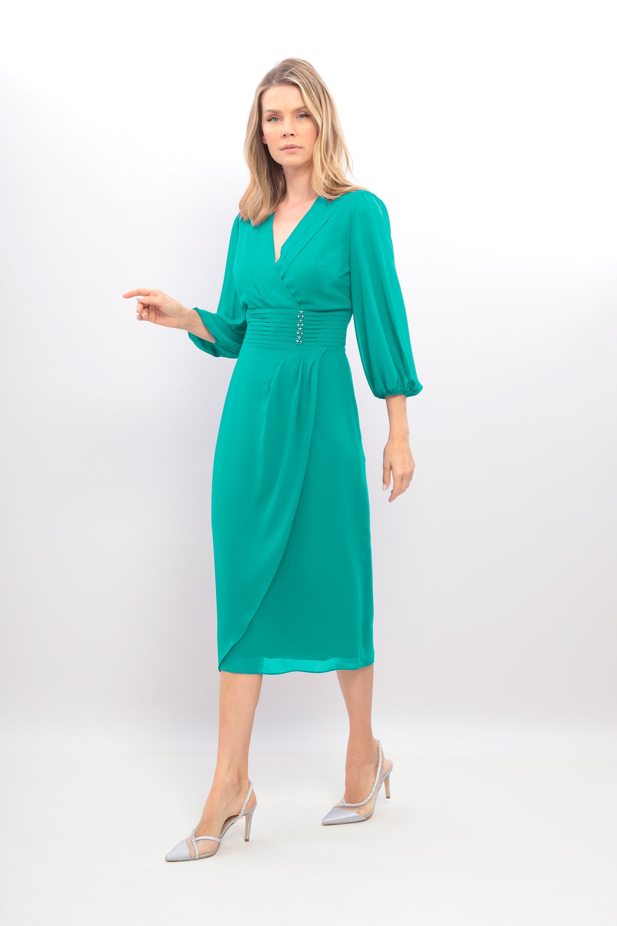 Ladies Dress L-24AW-2974-20 JADE