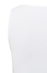 Ribbed singlet with shiny trim 01-729037-504 Pure White